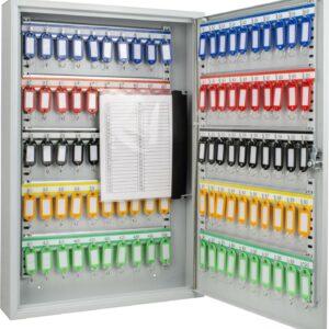 Barska Key Lock Safe with 100 Colored Key Tags, Mounting Hardware, Lock Box Keys, 24.60 in * 17.60 in * 6.20 in Steel Gray