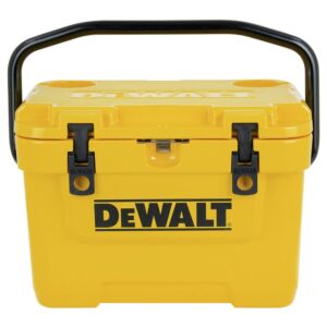 DEWALT 10 Qt Roto Molded Cooler DEWALT Yellow
