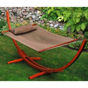 12' Arc Stand and Caribbean Hammock with Pillow