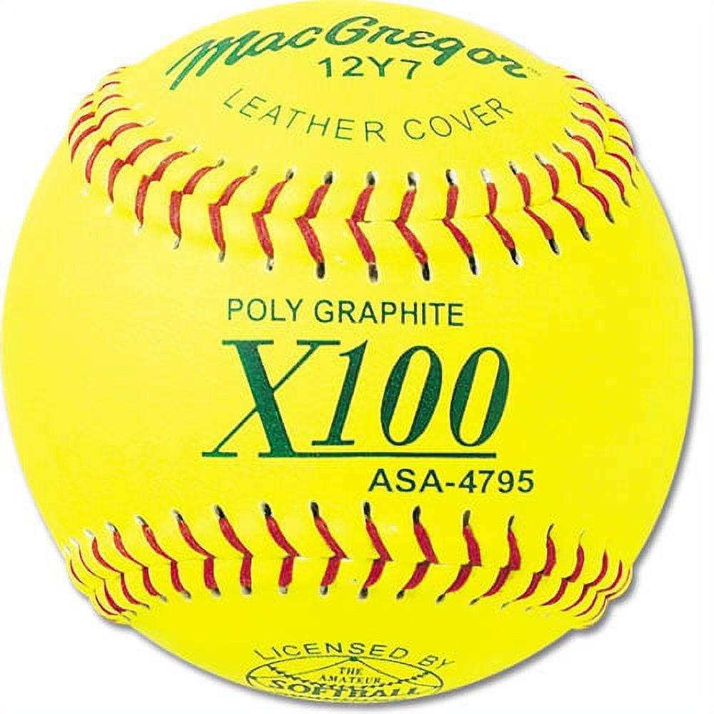 (12 Pack) MacGregor X100 ASA-Approved Fastpitch Softballs