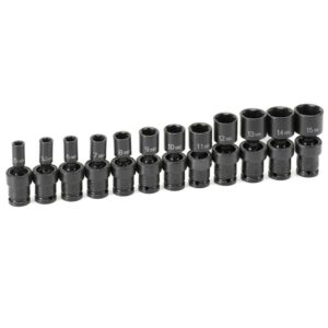 Grey Pneumatic 9712UM 1/4" Surface Drive 12 Pc. Std Univ Metric Set