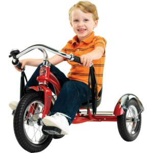 Schwinn Roadster Classic Tricycle for Toddlers, 12 Inch Front Wheel, Ages 2-4, Red