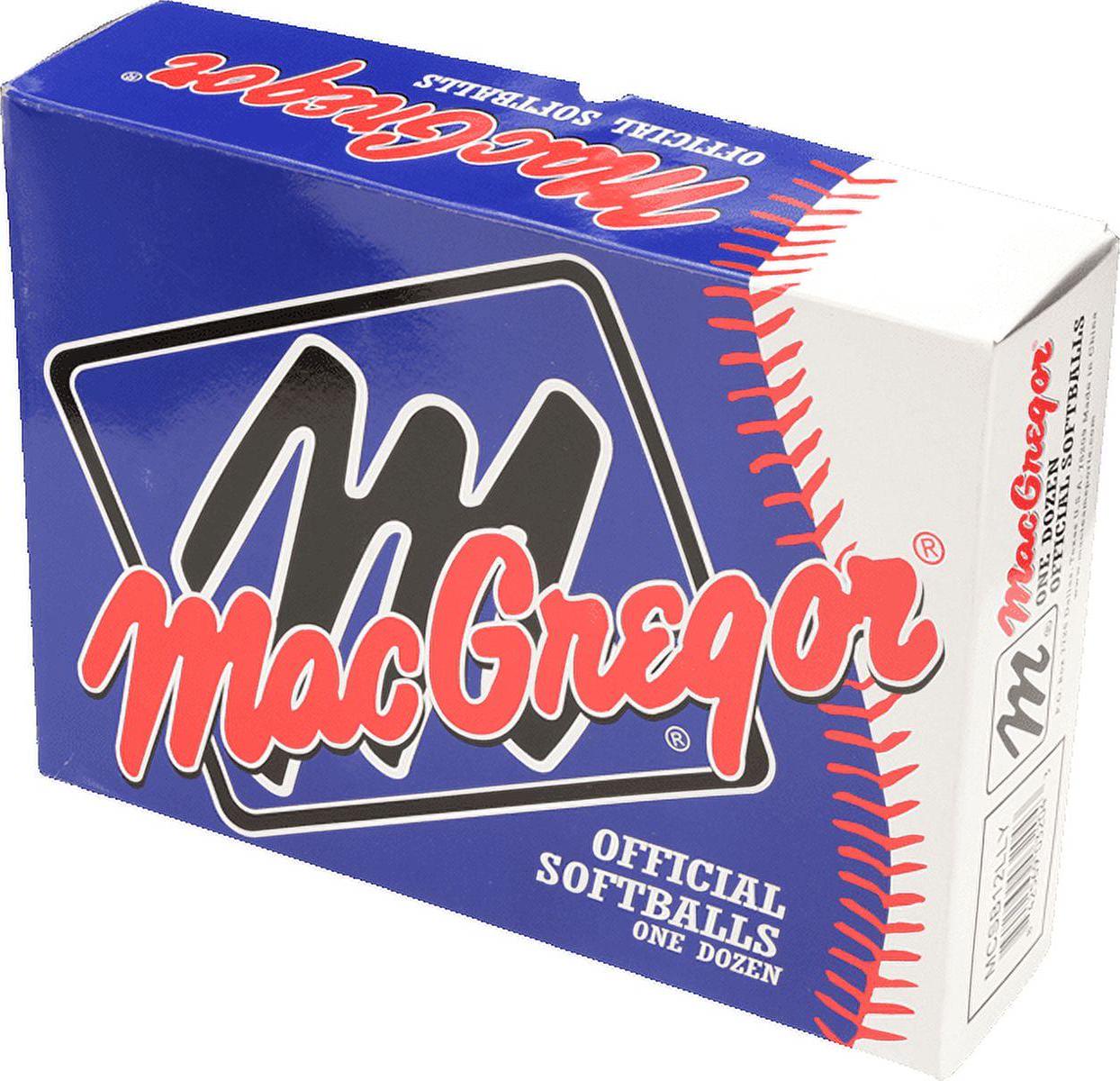 (12 pack) MacGregor 12" Yellow Little League Softballs - Image 3