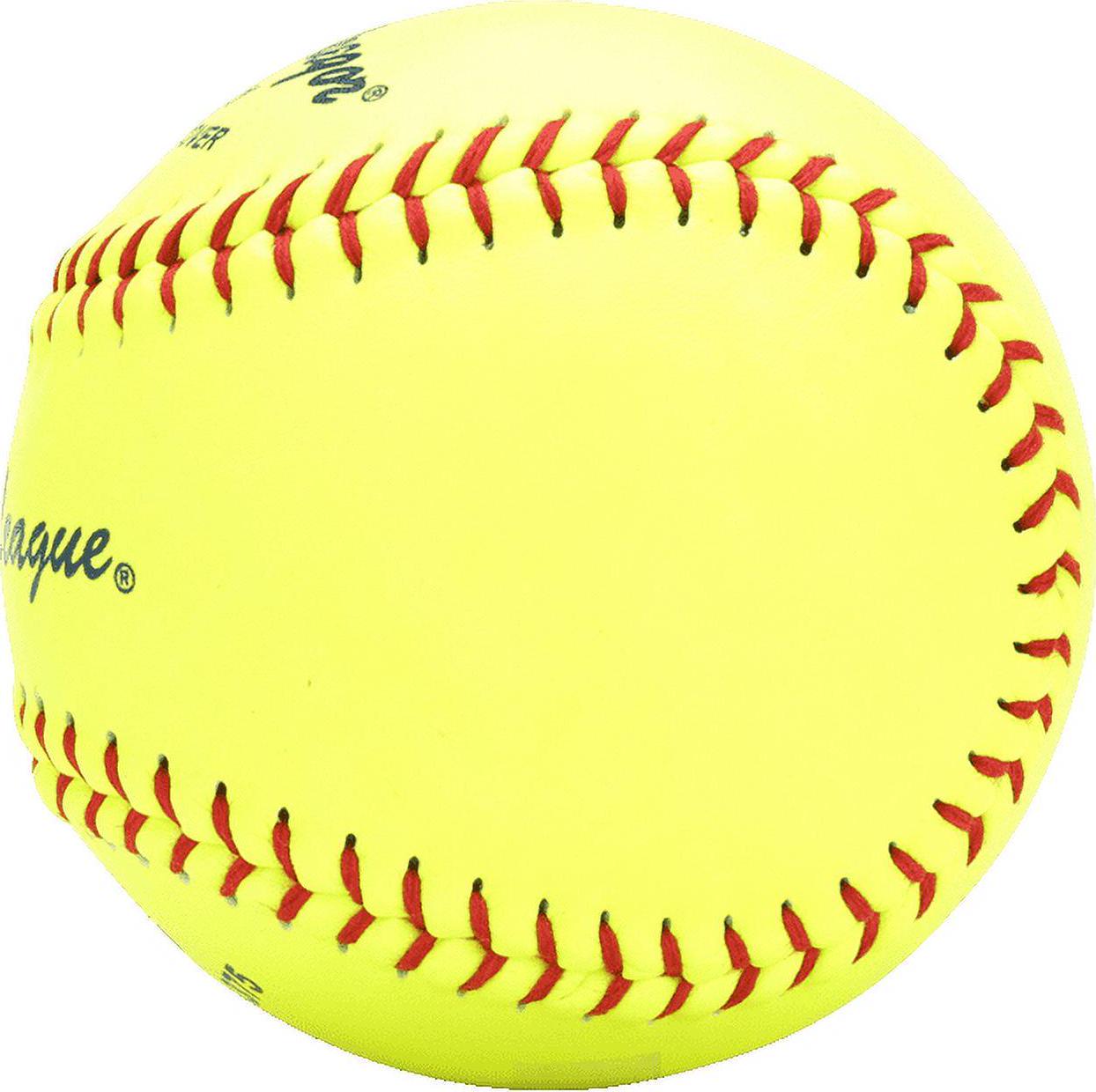 (12 pack) MacGregor 12" Yellow Little League Softballs - Image 4