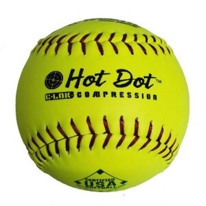 (12 pack) Worth 12" Syco Hot Dot Official ASA Slowpitch Softball