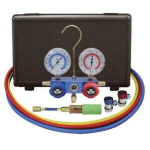 Mastercool 89661-UV 134A Manifold Gauge Set with 60" Hoses & Manual Couplers