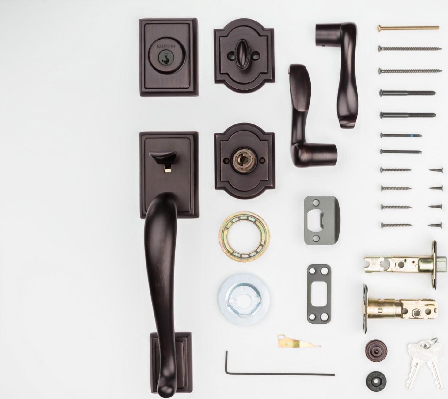 180SPHxSPL SQR 11P SMT RCAL RCS CP Spyglass Handleset with Spyglass - Venetian Bronze - Image 7