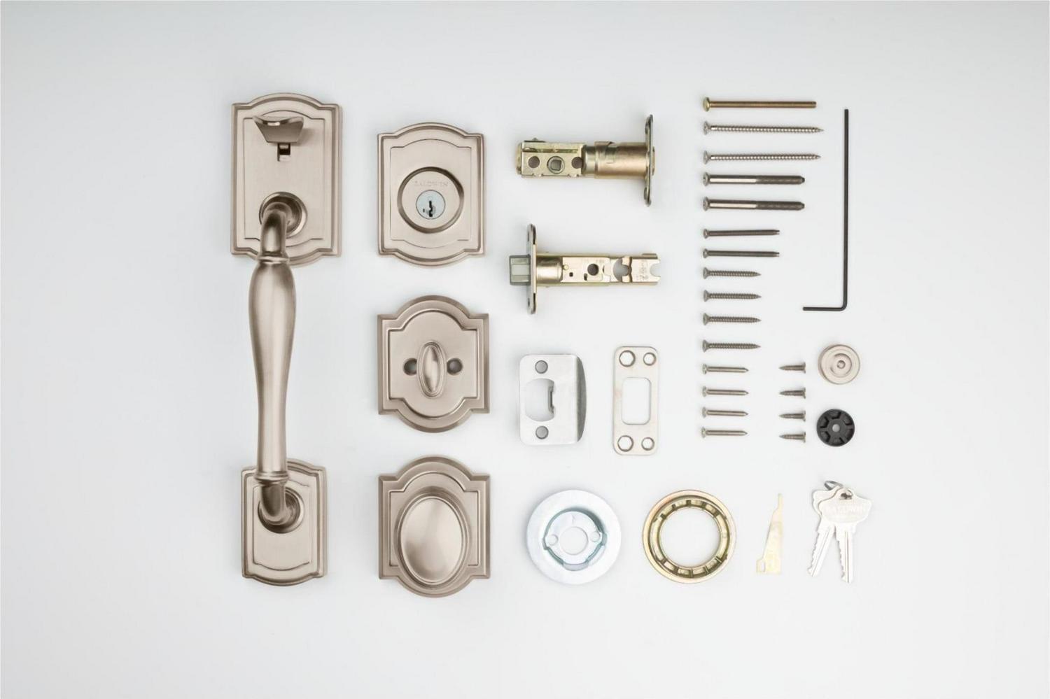 180WYHxCYK ARB 15 SMT RCAL RCS CP Wesley Handleset with Carnaby - Satin Nickel - Image 7