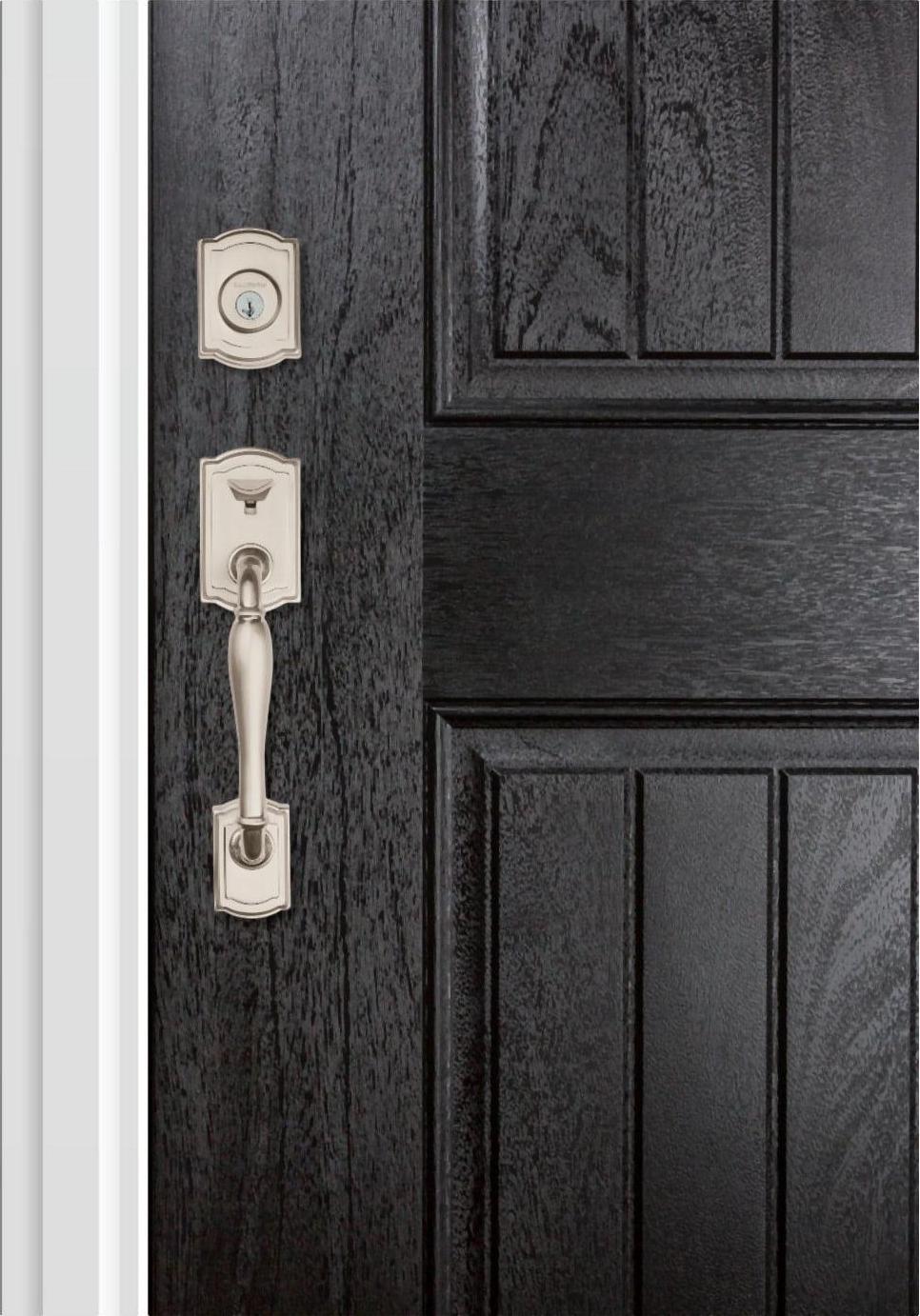 180WYHxCYK ARB 15 SMT RCAL RCS CP Wesley Handleset with Carnaby - Satin Nickel - Image 3