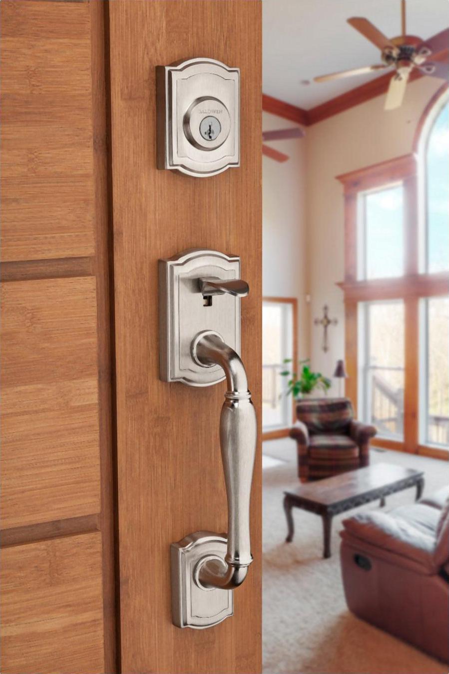 180WYHxCYK ARB 15 SMT RCAL RCS CP Wesley Handleset with Carnaby - Satin Nickel - Image 6