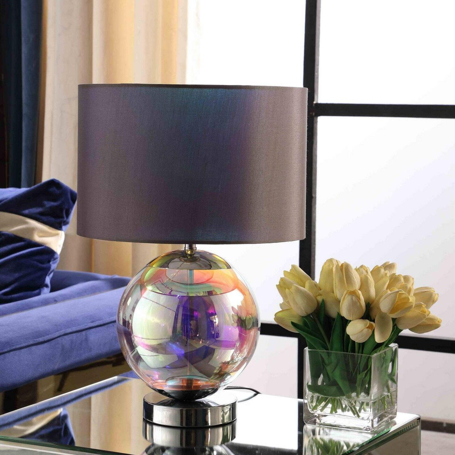 18.75" In Artie Orb Irredescent Chrome Table Lamp - Image 3