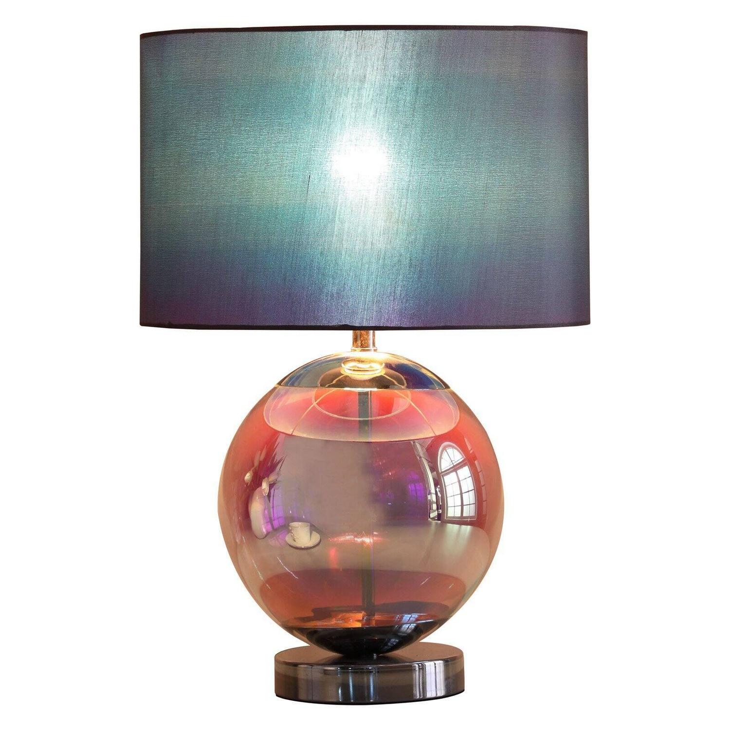 18.75" In Artie Orb Irredescent Chrome Table Lamp