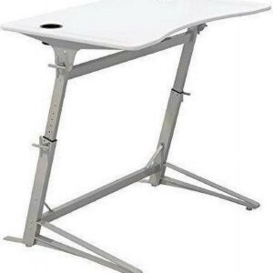 Safco® Verve Standing Desk, 47.25" X 31.75" X 36" To 42", White 1959WH