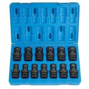Grey Pneumatic 1713UM 1/2" Dr. 13 Pc. Standard Metric Univ. Set - 12 Point