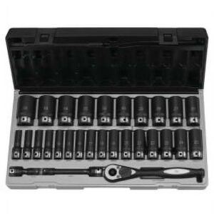 Grey Pneumatic 82629MD 1/2" Dr. 29pc Metric Deep Duo-Socket Set - 6 Pt