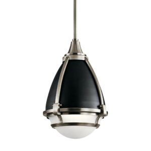 1 Light Pendant With Vintage Industrial Inspirations 15.5 Inches Tall By 10 Inches Wide Kichler Lighting 44098Clp