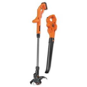 BLACK+DECKER 20V MAX* Lithium 10 In. String Trimmer/Edger + Hard Surface Sweeper Combo Kit, LCC221