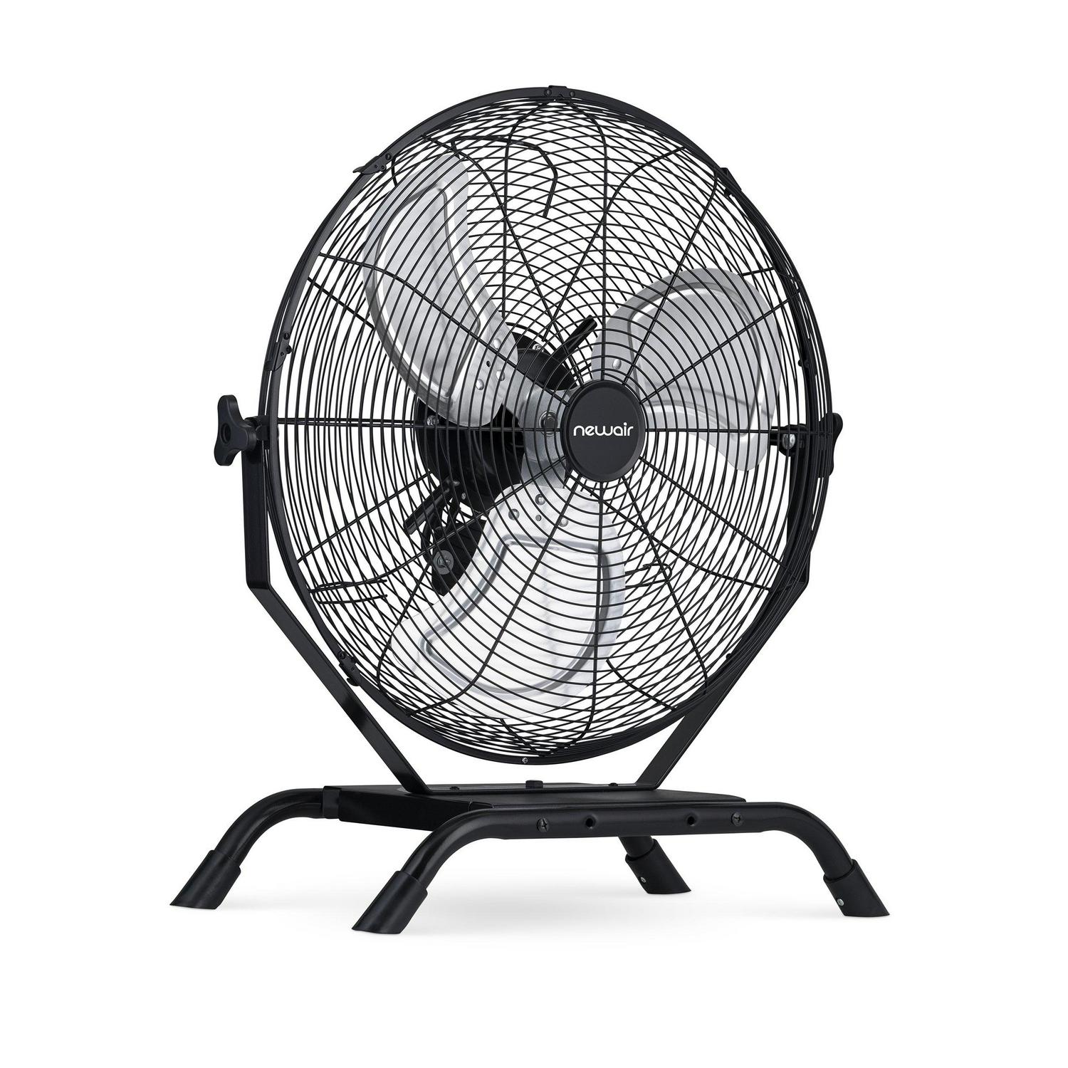 Newair 20" High Velocity Outdoor Fan, Heavy Duty Waterproof 2-in-1 Floor Stand or Wall Mount Fan, Adjustable Tilt and 3 Speeds up to 4650 CFM