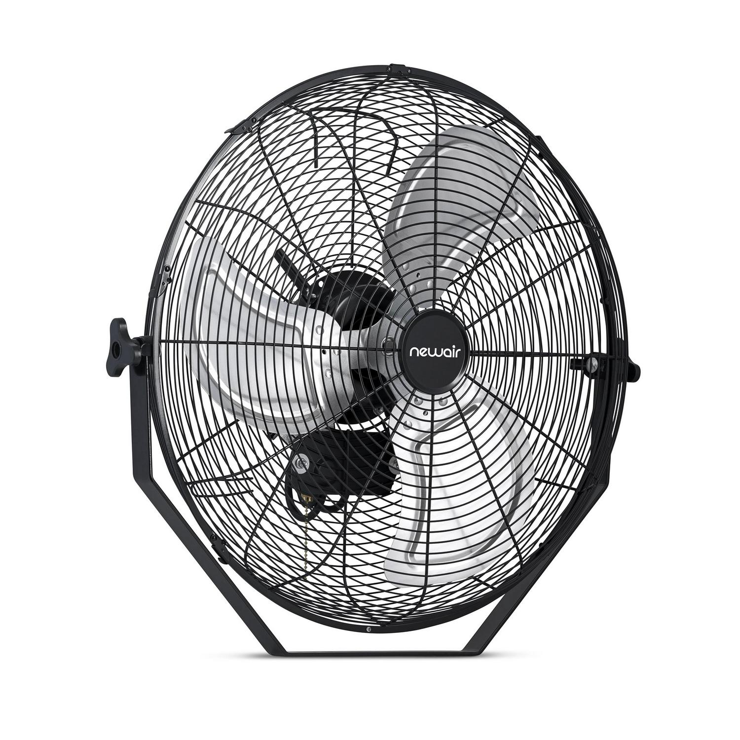 Newair 20" High Velocity Outdoor Fan, Heavy Duty Waterproof 2-in-1 Floor Stand or Wall Mount Fan, Adjustable Tilt and 3 Speeds up to 4650 CFM - Image 11