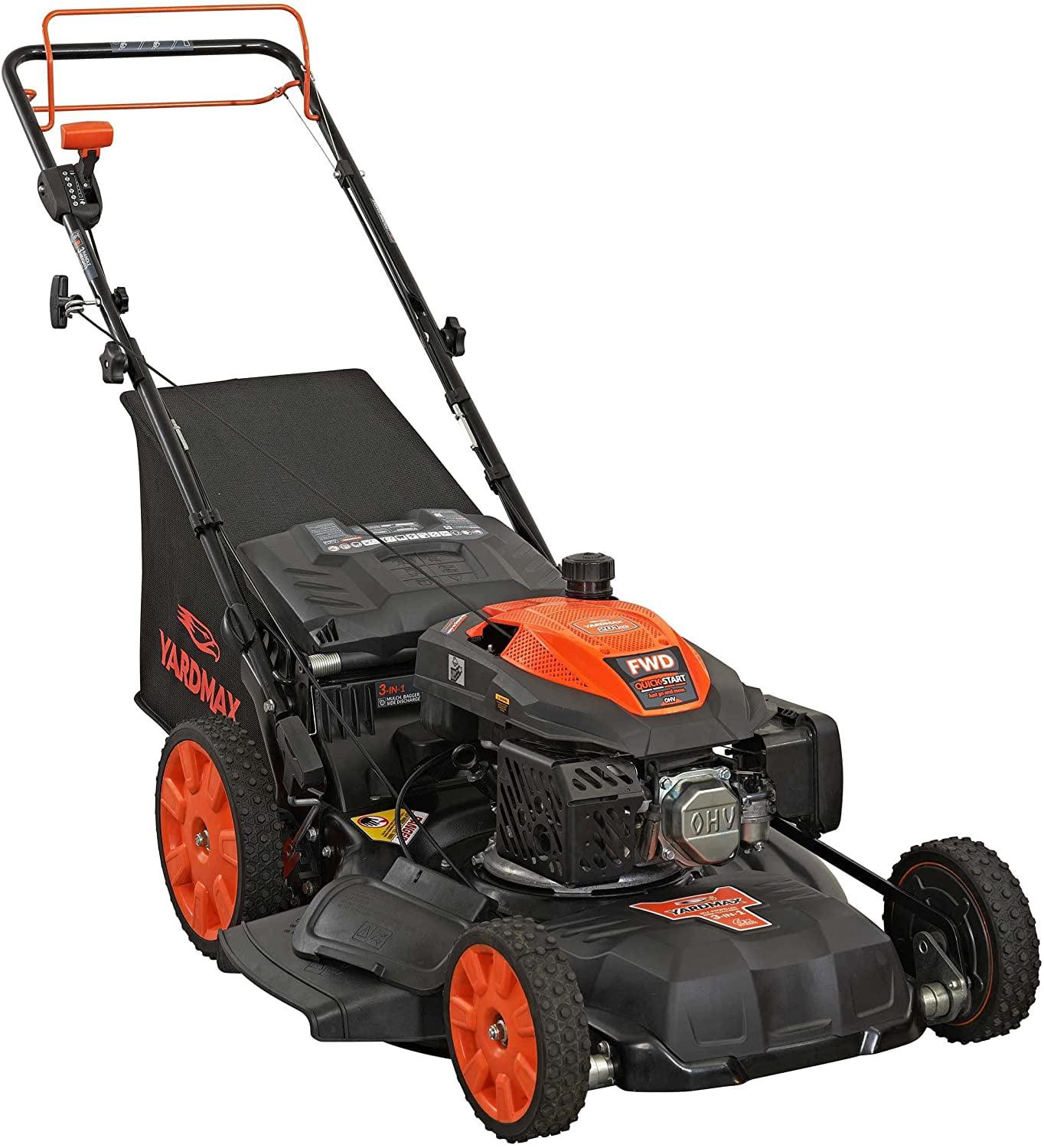 Yardmax 22" Self Propelled Lawn Mower with Seven Cutting Heights