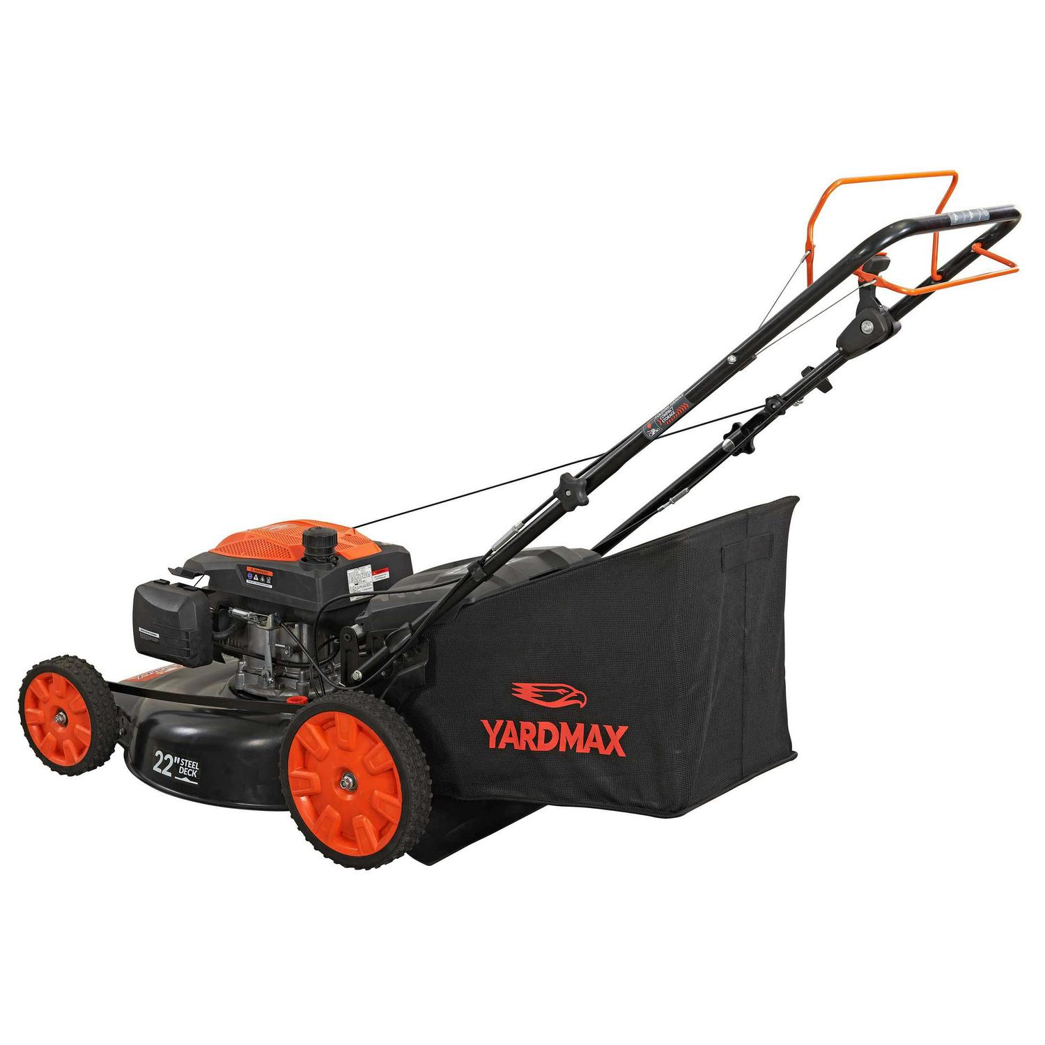 Yard Max 22 in. 201cc SELECT PACE 6 Speed CVT High Wheel RWD 3-in-1 Gas Walk Behind Self Propelled Lawn Mower - Image 4