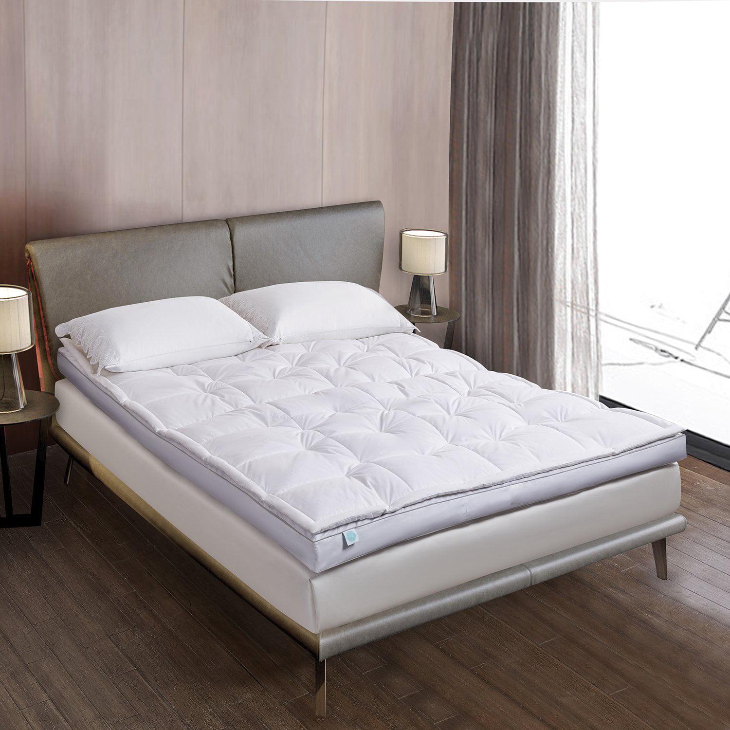 233 Thread Count 3'' White Down Top Featherbed - Image 2