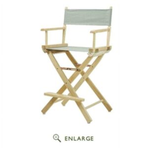"24" Director's Chair Natural Frame-Gray Canvas"