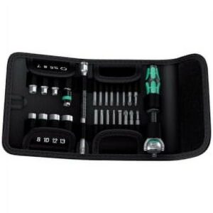 28 PC ZYKLOP 1/4" SOCKET / BIT SET WITH POUCH