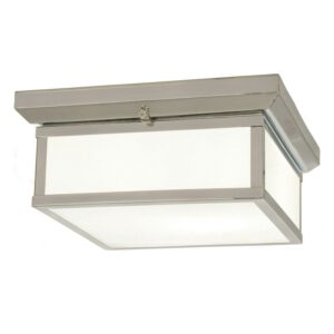 2 Light Flush Mount In Traditional Style 5.5 Inches Tall By 13 Inches Wide-Brushed Nickel Finish Minka Lavery 6919-84