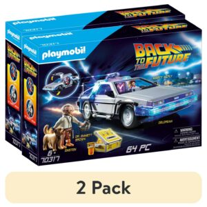 (2 pack) PLAYMOBIL Back to the Future DeLorean