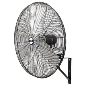 K Tool International 77732; New 30” Oscillating Wall Mounted Industrial Fan; Black