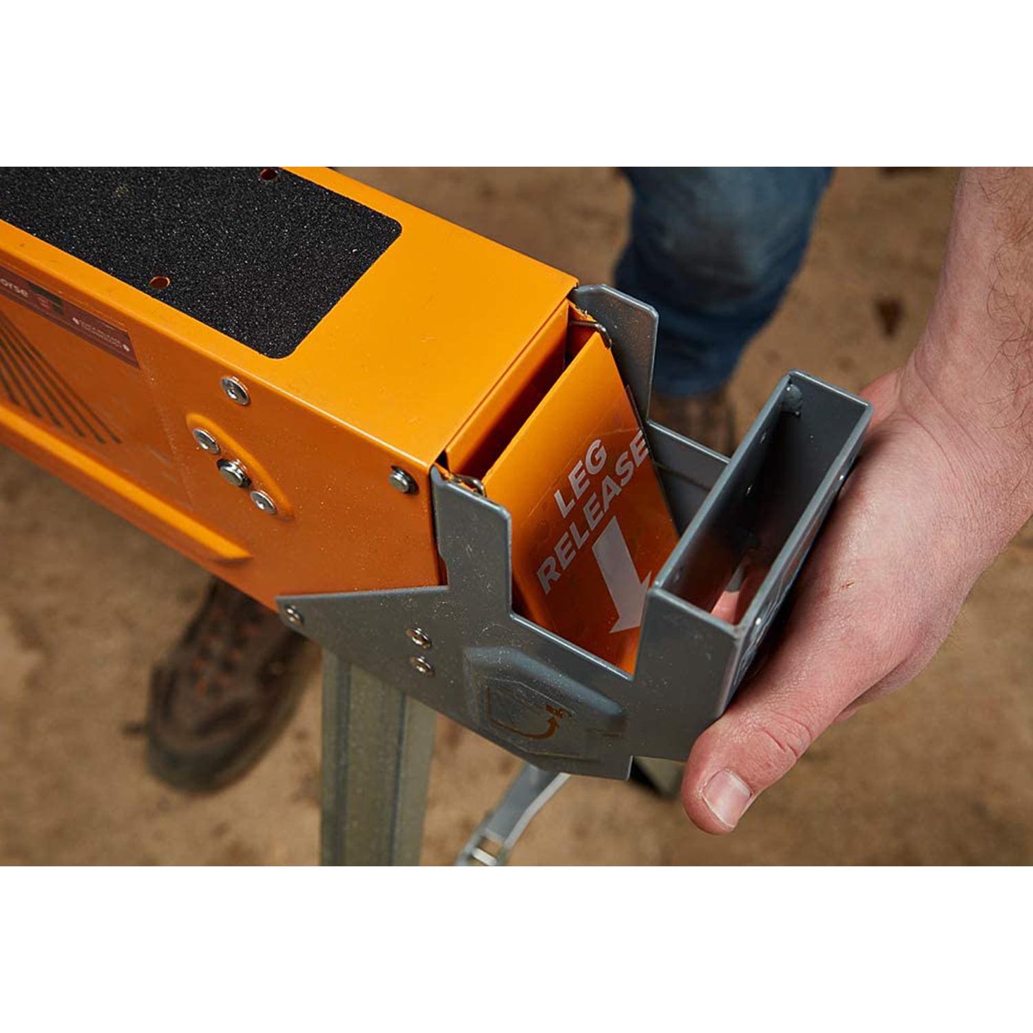 30 in. H Steel Speedhorse Sawhorse with Auto Release Legs (2-Pack) - Image 6