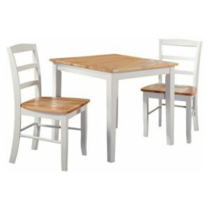 30" x 30" Dining Table with 2 Ladderback Chairs