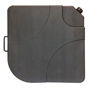 35-lb Resin Cross-Arm Umbrella Base Weights, Ebony, Set of 4