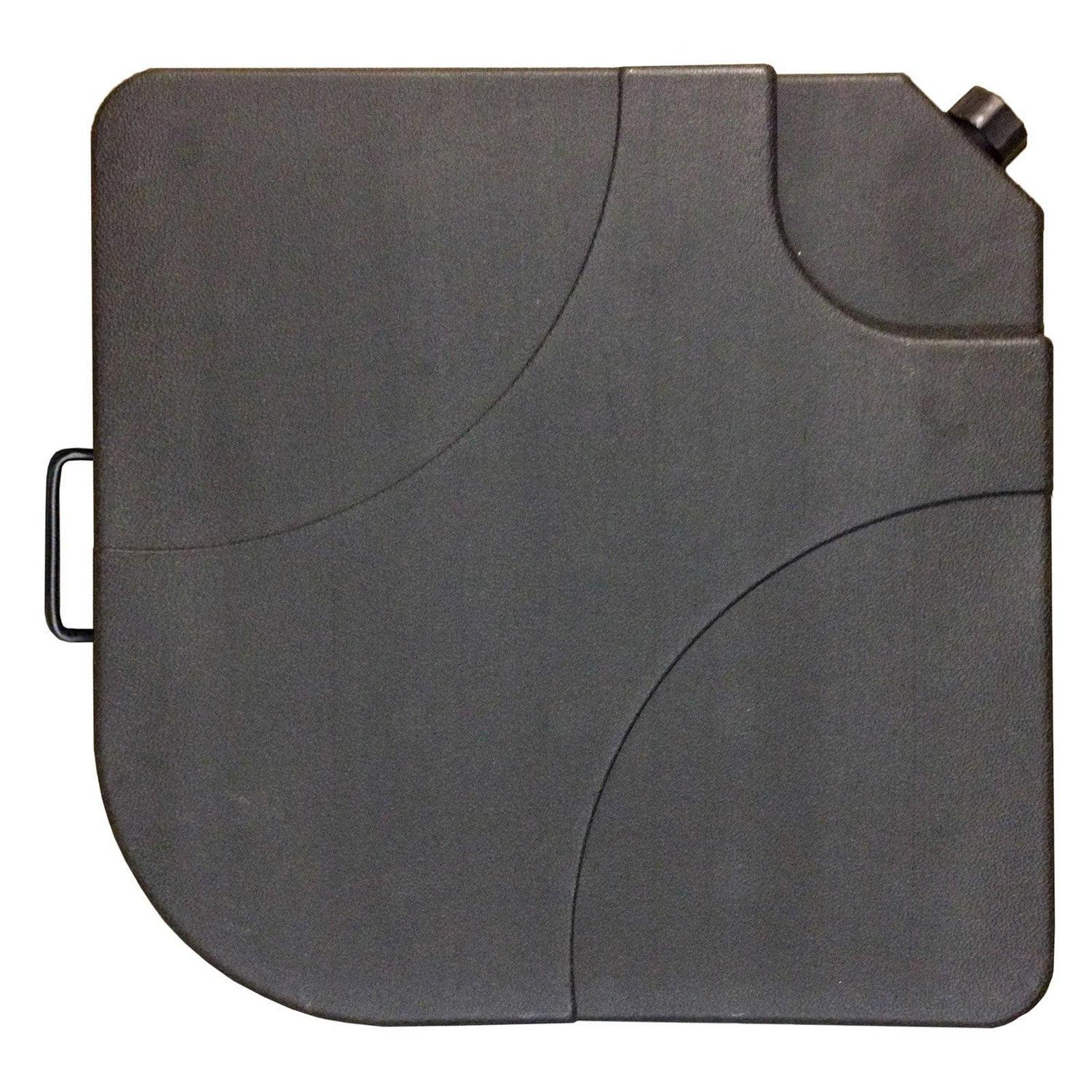 35-lb Resin Cross-Arm Umbrella Base Weights, Ebony, Set of 4