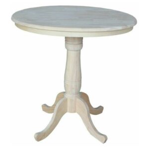 36" Round Top Pedestal Table, 34.9"H