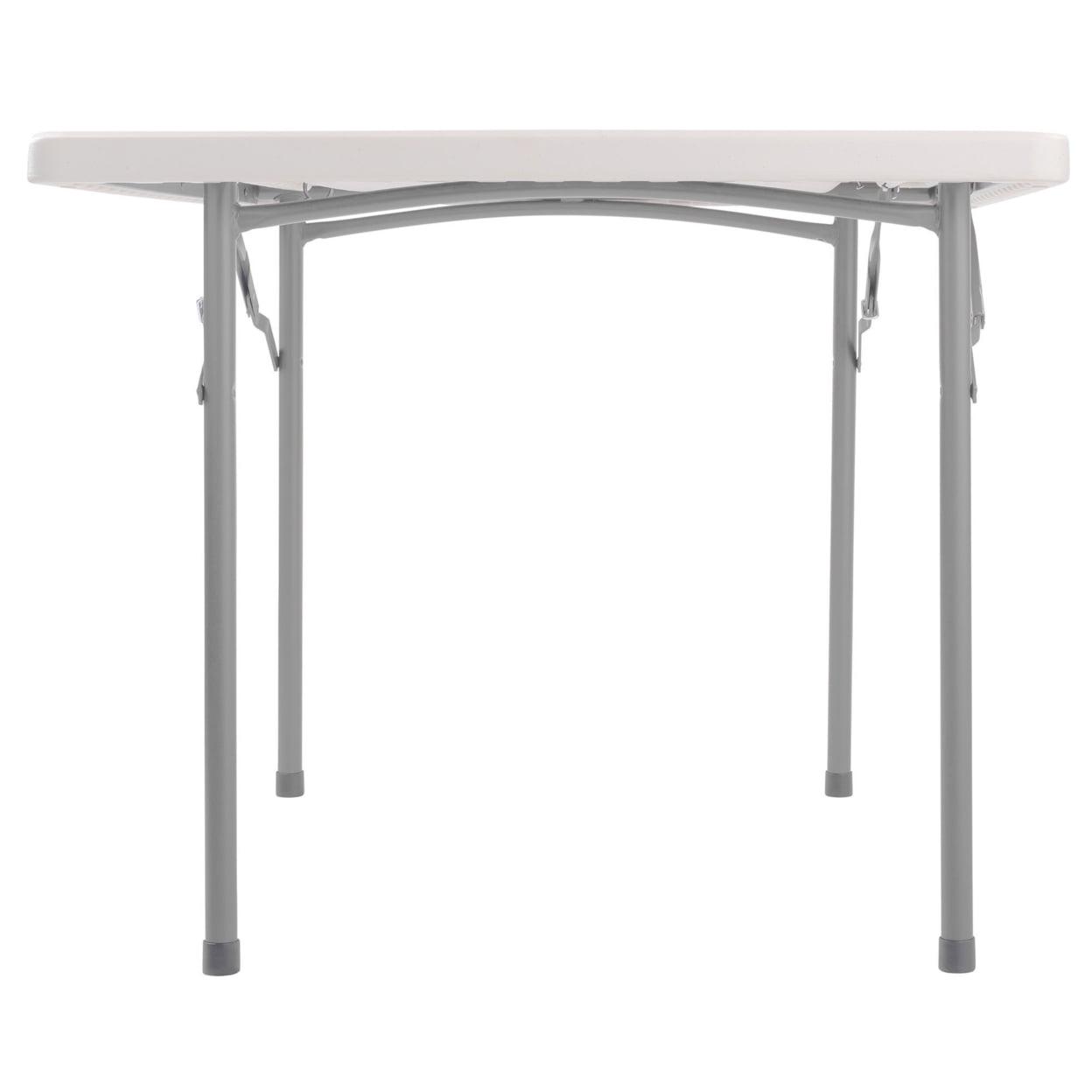 36" x 36" Heavy Duty Folding Table - Speckled Grey - Image 3