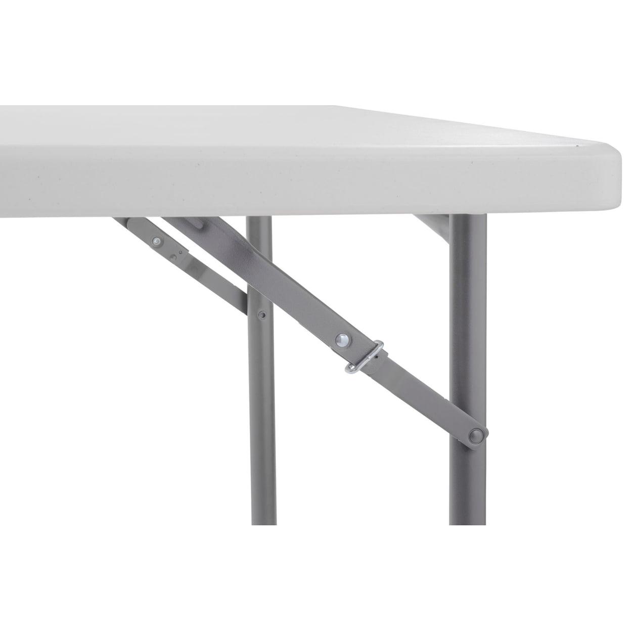 36" x 36" Heavy Duty Folding Table - Speckled Grey - Image 4