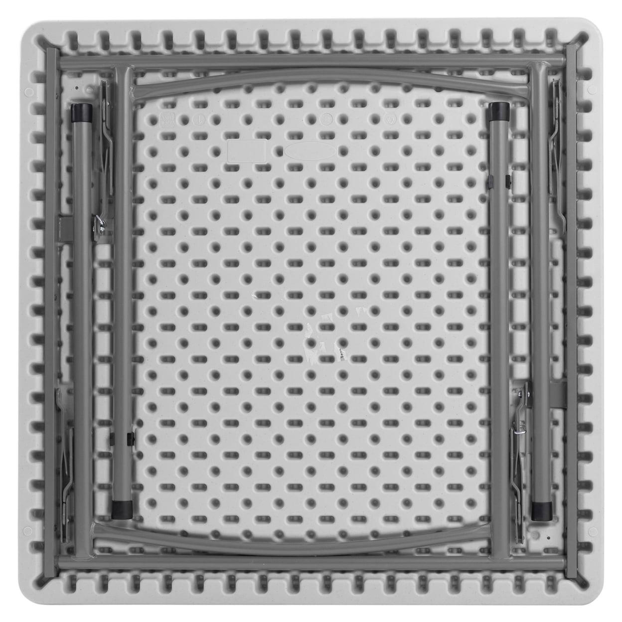 36" x 36" Heavy Duty Folding Table - Speckled Grey - Image 7