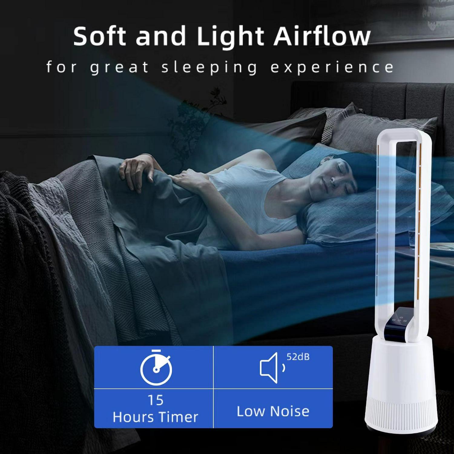 Dubbin 38 in 3-Speed Bladeless Oscillating Electric Household Fan - Image 6