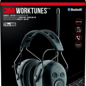 3M WorkTunes Connect, AM/FM Hearing Protector, Bluetooth Technology