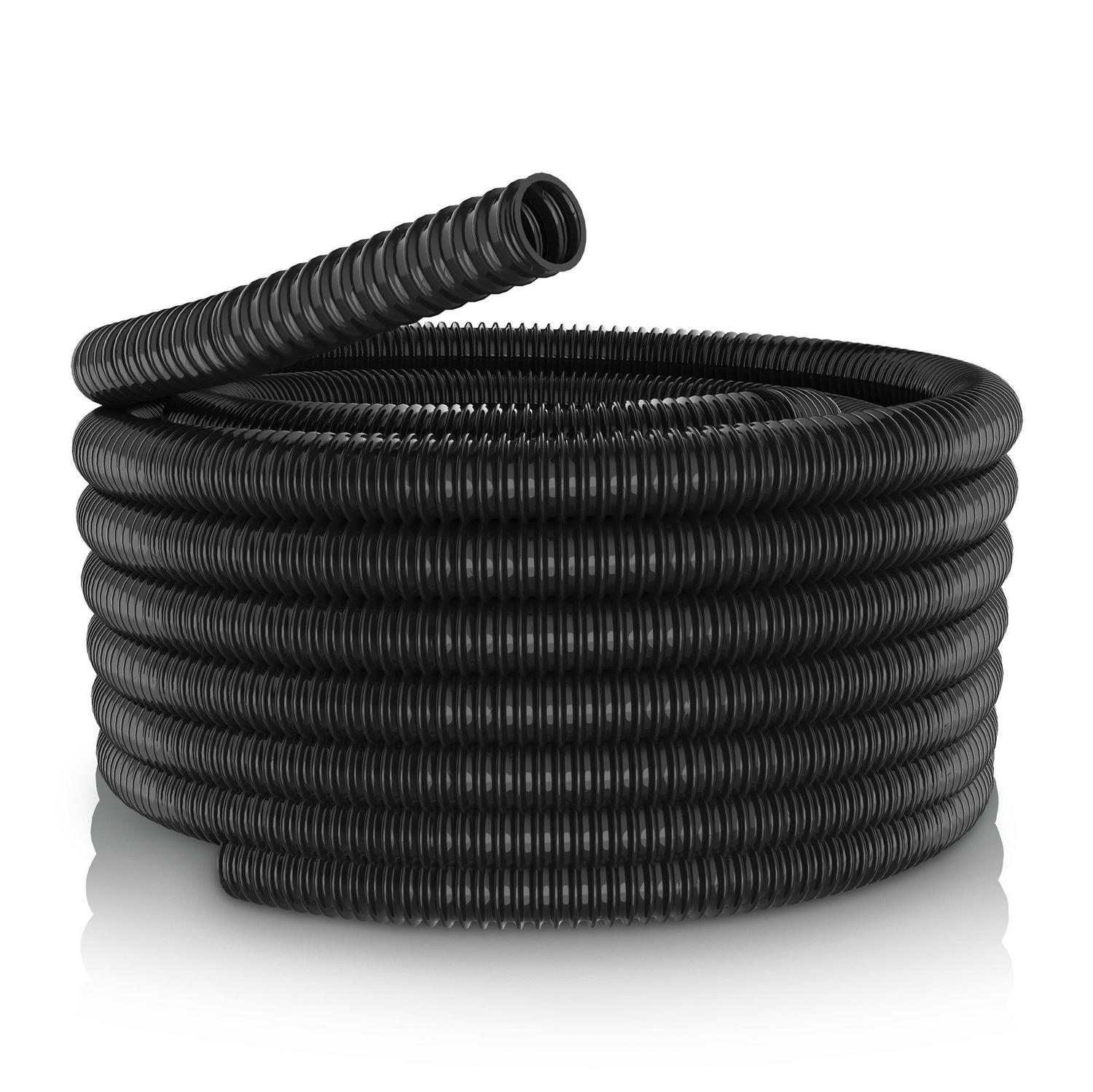 3/4 In. I.D. x 100 ft. Multi-Use Pond Black Kink Free, Corrugated Flexible PVC Tubing