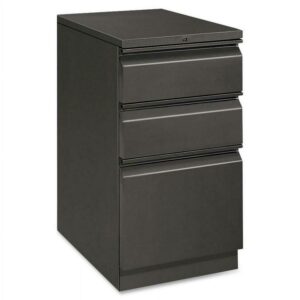 3 Drawers Vertical Lockable Filing Cabinet, Charcoal