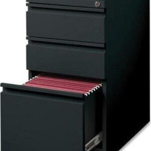 3 Drawers Vertical Steel Lockable Filing Cabinet, Black