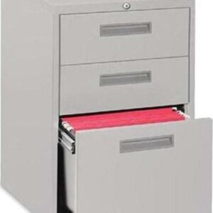 3 Drawers Vertical Steel Lockable Filing Cabinet, Black