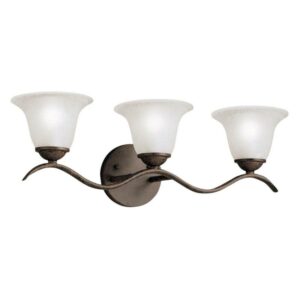 6323TZ-Kichler Lighting-Dover - 3 light Bath Strip - with Transitional inspirations - 7.75 inches tall by 22.5 inches wide-Tannery Bronze Finish