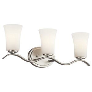 Armida 3-Light 23" Bathroom Vanity Light in Brushed Nickel
