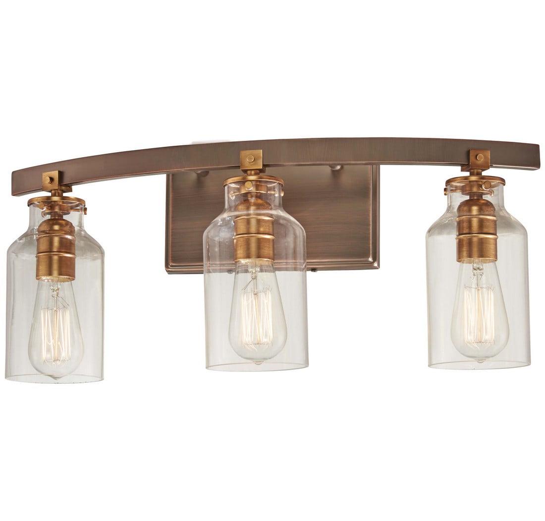 3 Light Bath Vanity Approved For Damp Locations In Traditional Style 9.25 Inches Tall By 22 Inches Wide Minka Lavery 3553-588 - Image 2