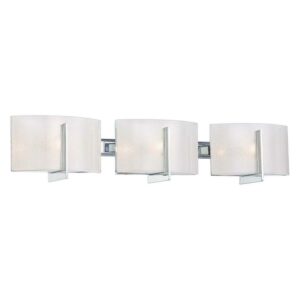 3 Light Bath Vanity Approved For Damp Locations In Contemporary Style 5.5 Inches Tall By 26.75 Inches Wide Minka Lavery 6393-77
