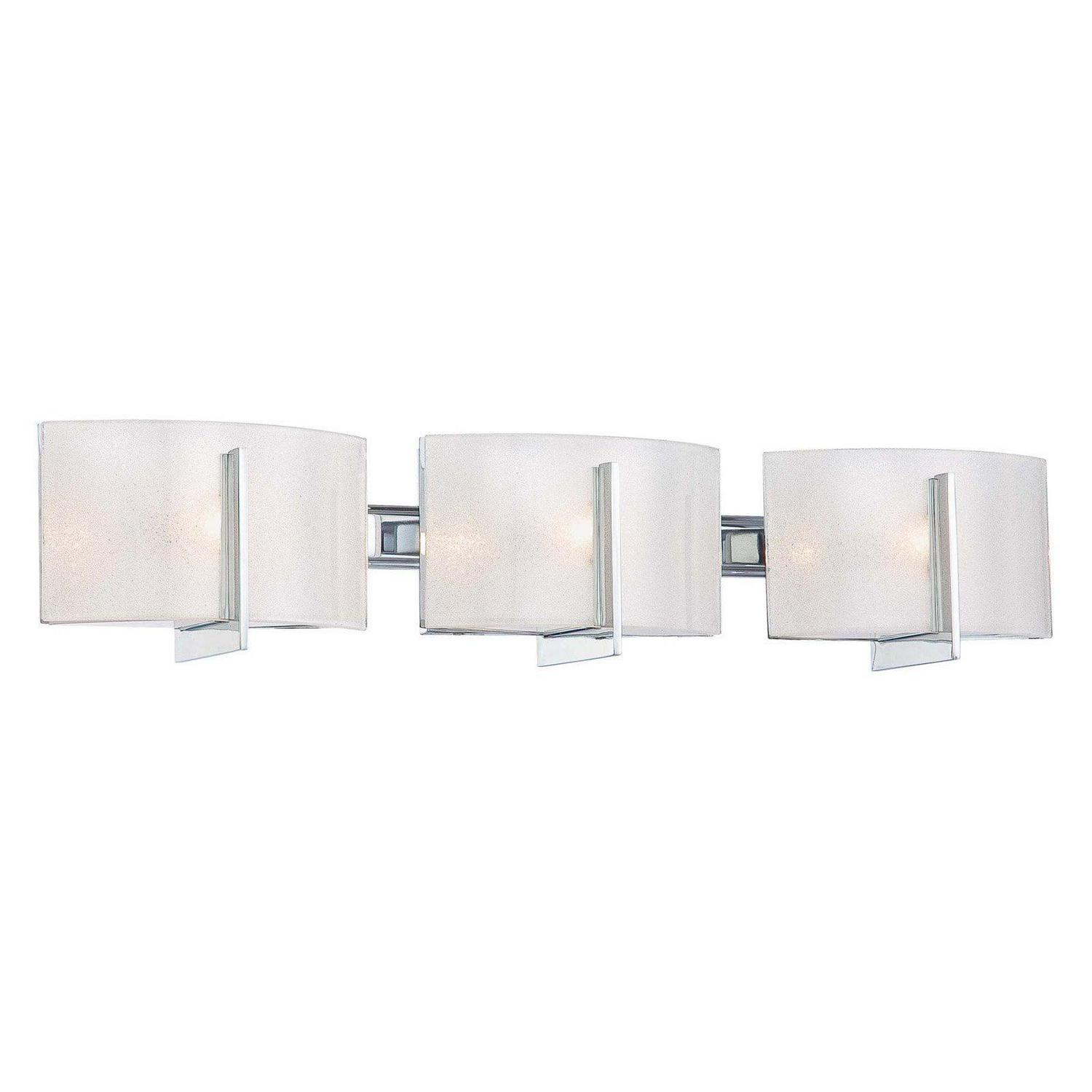 3 Light Bath Vanity Approved For Damp Locations In Contemporary Style 5.5 Inches Tall By 26.75 Inches Wide Minka Lavery 6393-77